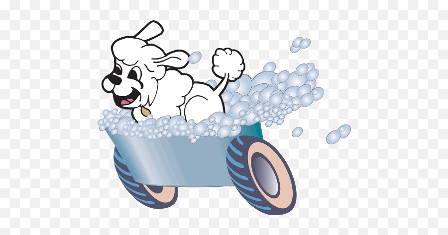 Animal Bath Funny Cartoon Images Of Animals Having A Bath Emoji,Dog Grooming Clipart