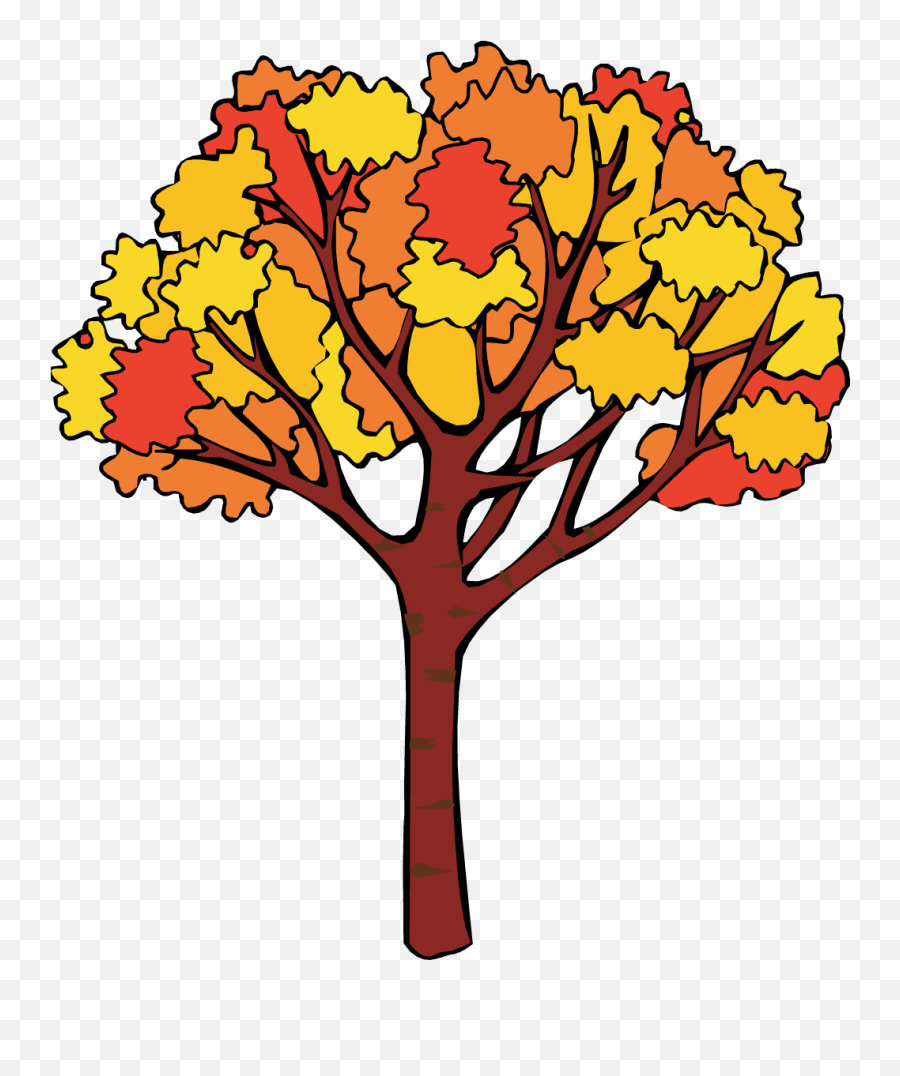 Library Of Fall Tree Graphic Royalty - Clip Art Fall Tree Emoji,Tree Clipart
