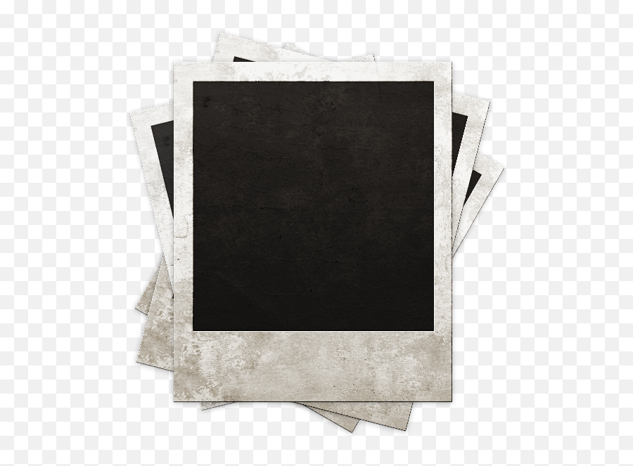 Retro Stacked Polaroid Photo Frames Polaroid Template Emoji,Stack Of Paper Png