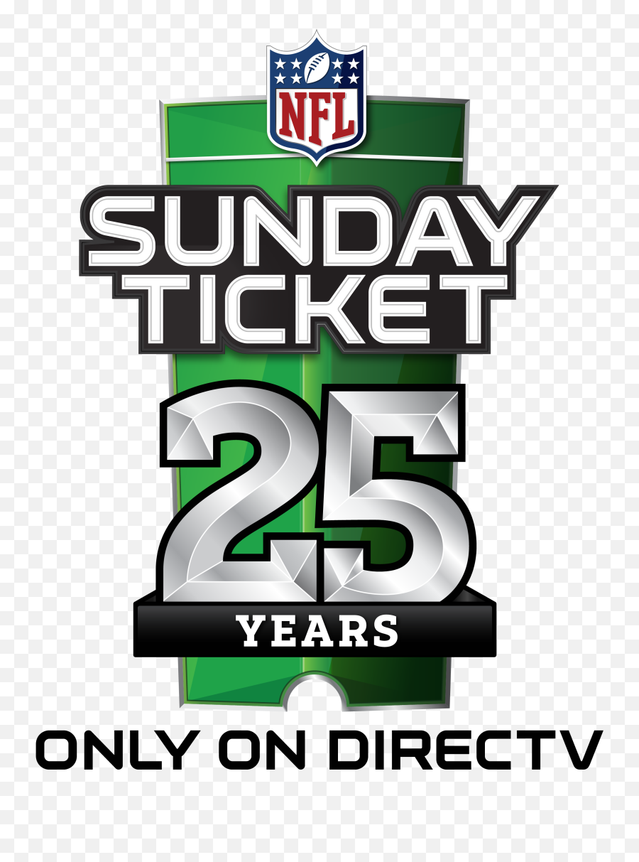 Download Only On Directv - Nfl Sunday Ticket 25 Years Full Emoji,25 Years Logo