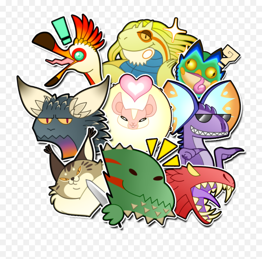 Monster Hunter World Stickers - 916x872 Png Clipart Download Emoji,Monster Hunter World Png
