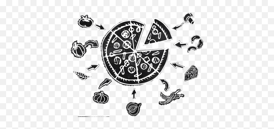 Oggiu0027s Pizza Express - Dot Emoji,Pizza Clipart Black And White