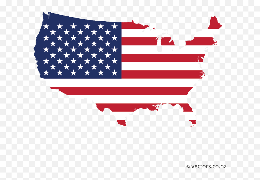 Flag Vector Map Of The Usa Emoji,American Flag Transparent Background