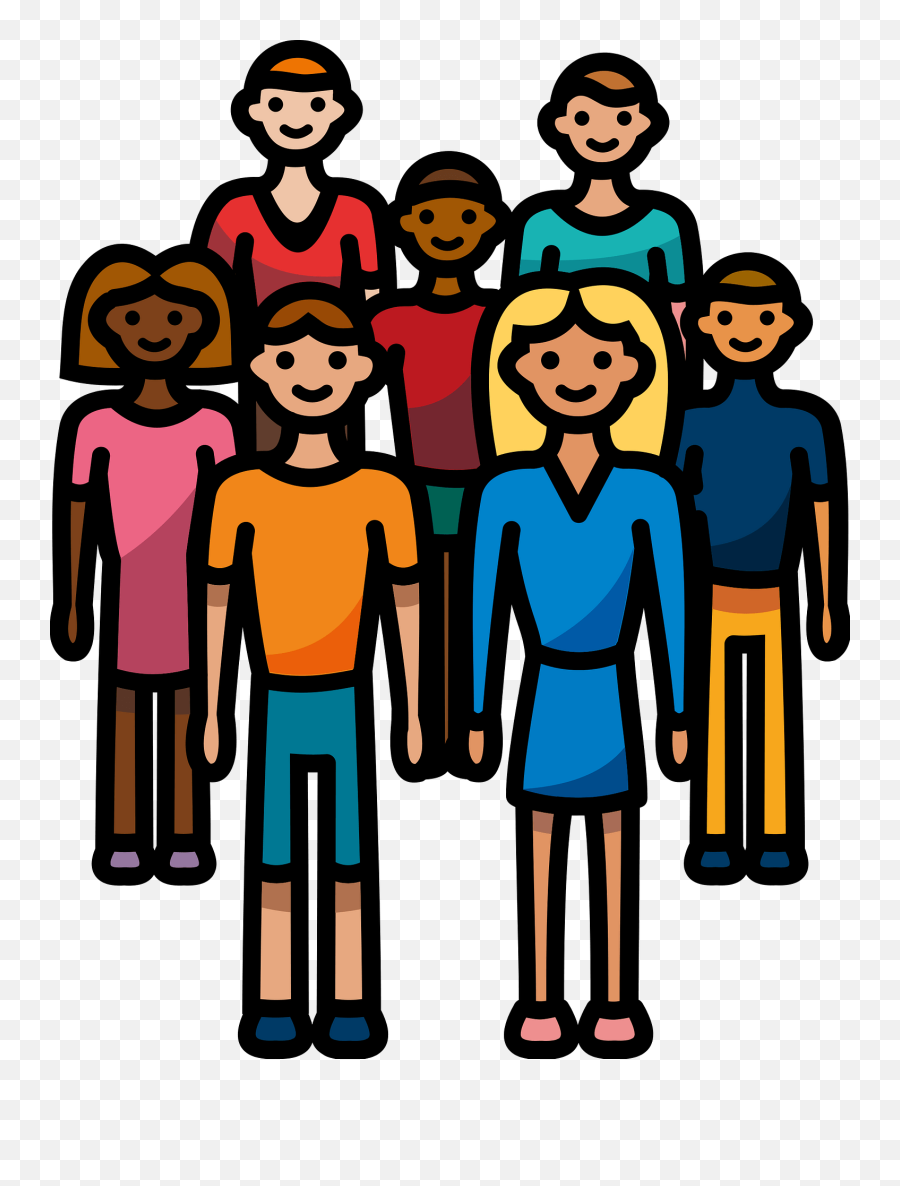 Crowd Clipart - Social Group Emoji,Crowd Clipart