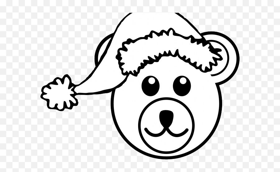 Christmas Dove Cliparts - Teddy Bear Funny Clipart Black And White Emoji,Black Bear Clipart