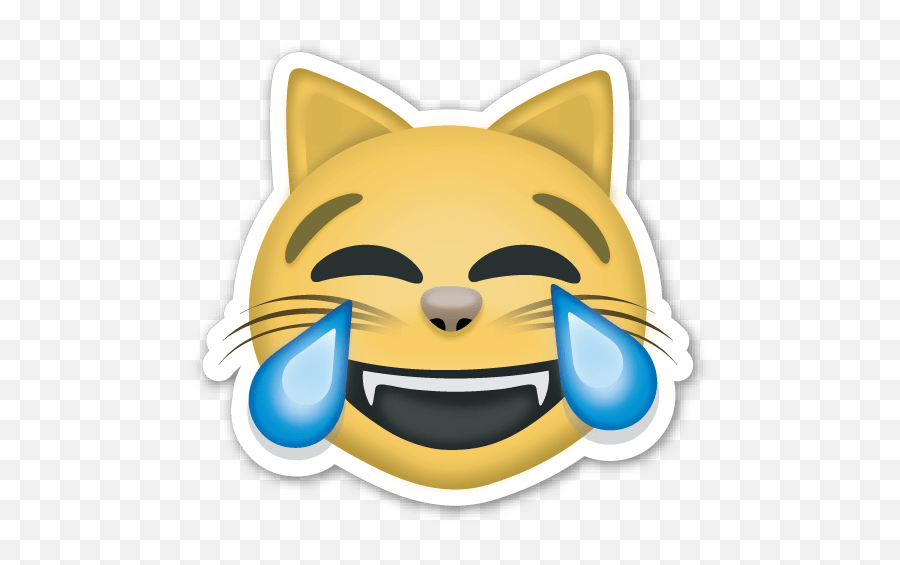 Joy Emoji - Laughing Cat Emoji Transparent Background,Laughing Emoji Png