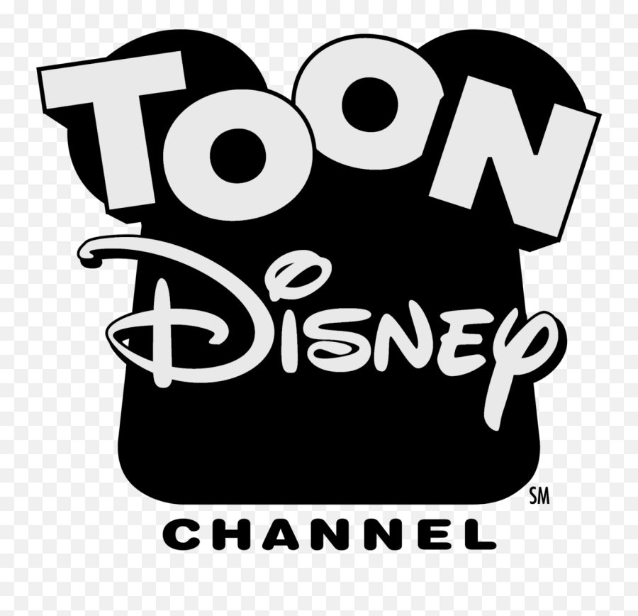 Toon Disney Channel Logo Black And - Disney Channel Toon Disney Logos Emoji,Disney Pictures Logo