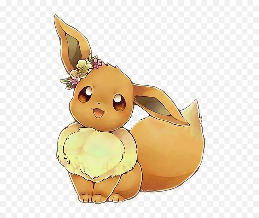 Pokemon - Cute Kawaii Eevee Emoji,Eevee Transparent