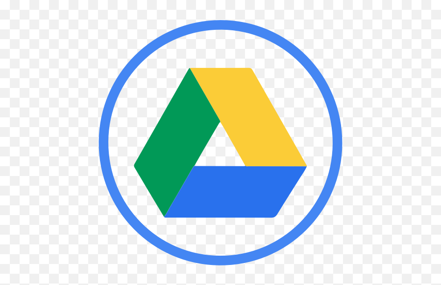 Gdrive Google Drive Icon - Google Drive Logo Circular Emoji,Google Drive Logo Png