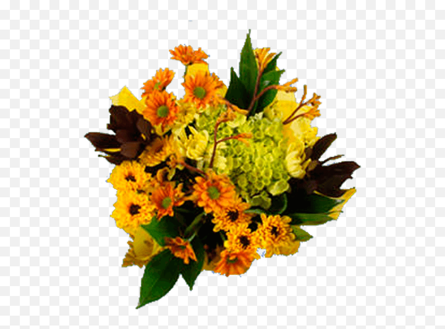 Yellow Flowers Fall Bouquet - Artificial Flower Emoji,Yellow Flower Transparent