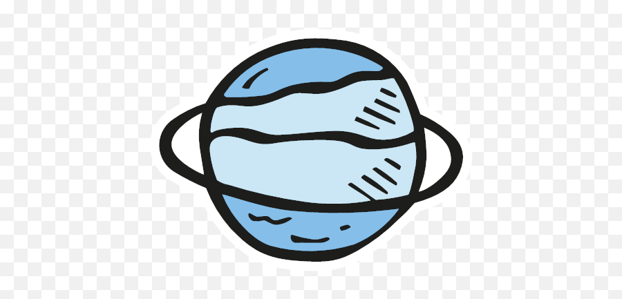 Color Sticker - Uranus Icon Space Icons Emoji,Uranus Transparent Background