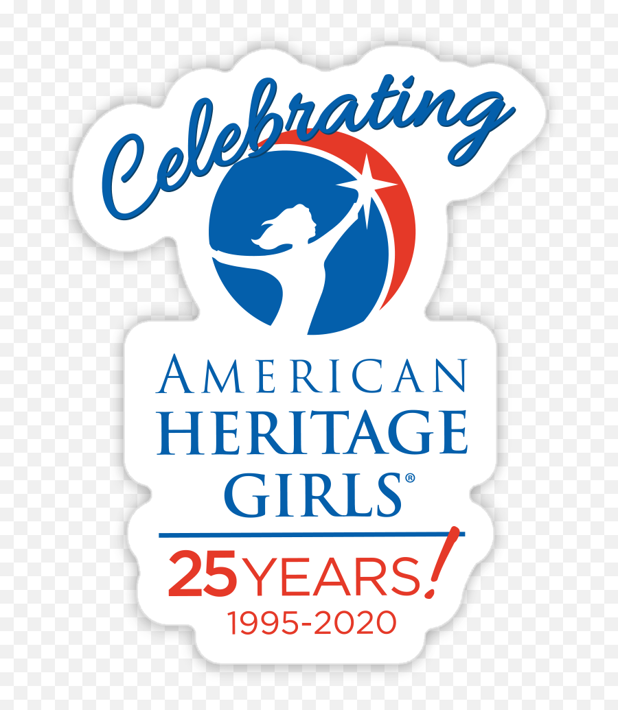 25th Anniversary Sticker Emoji,American Heritage Girls Logo