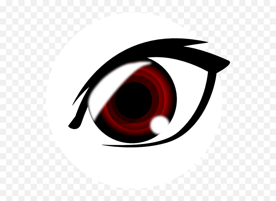 Vampire Anime Eye Clip Art - Red Anime Girl Eye Emoji,Vampire Clipart