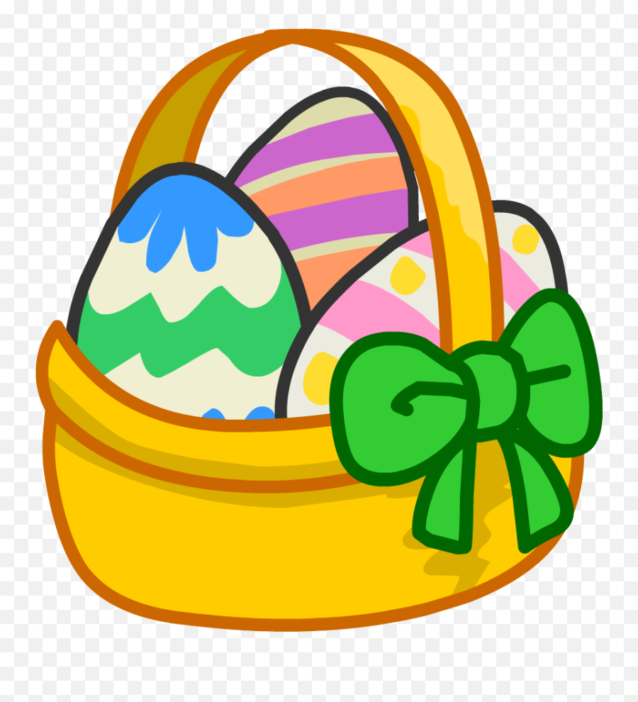 Easter Basket Transparent Images U2013 Free Png Images Vector - Cartoon Easter Eggs In Basket Emoji,Easter Basket Clipart