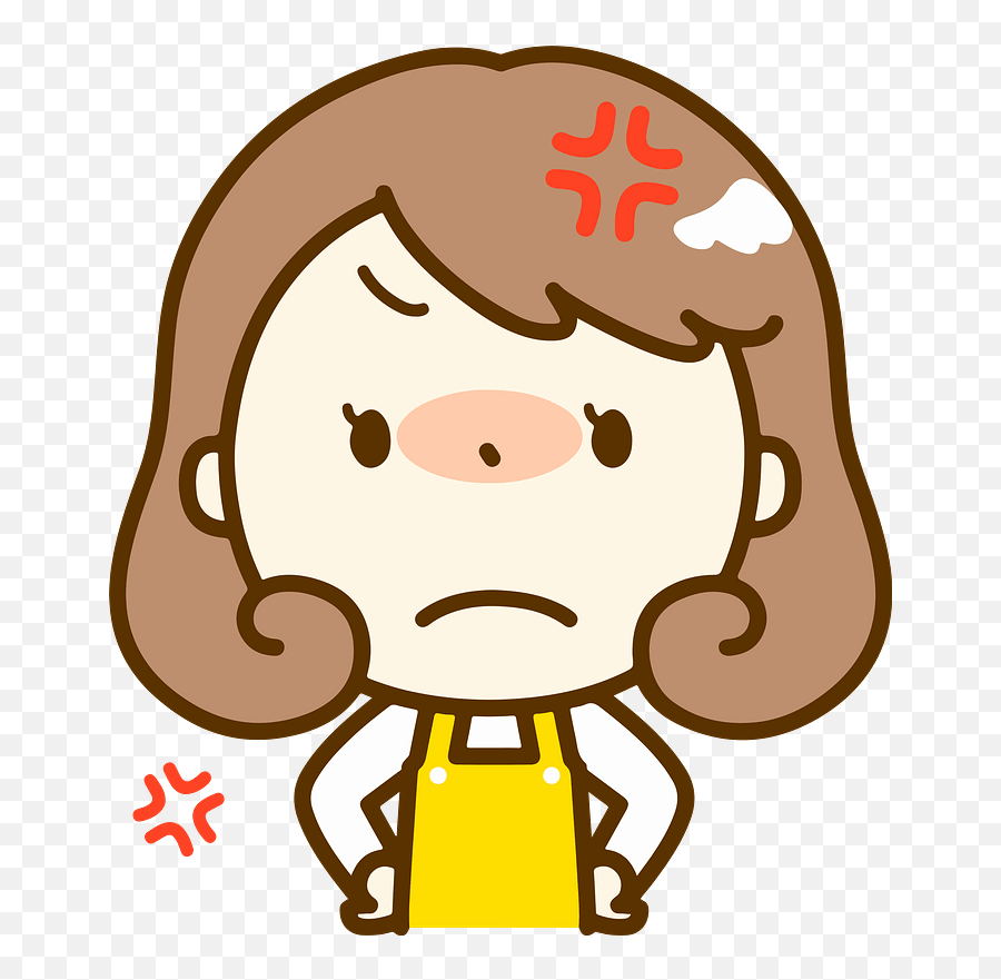 Woman Angry Clipart - Png Download Illustration Emoji,Angry Clipart