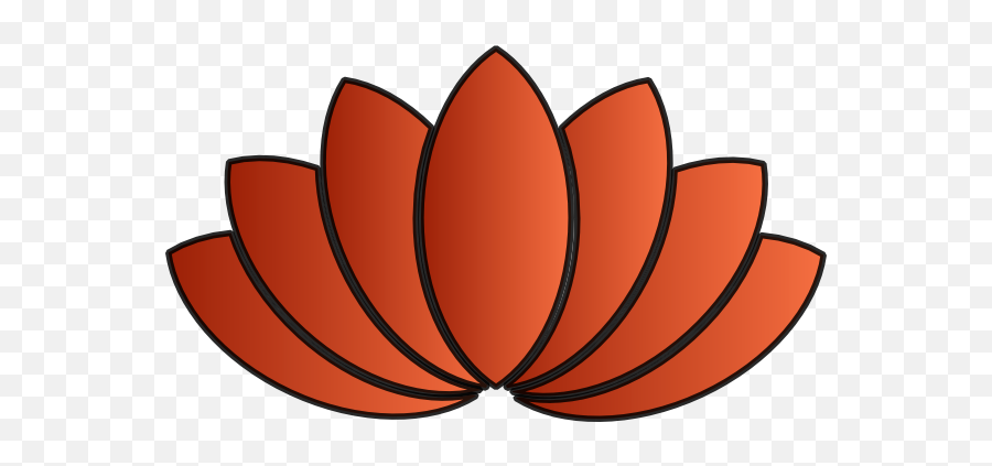 Download Lotus Clipart Orange - Full Size Png Image Pngkit Art Emoji,Lotus Clipart