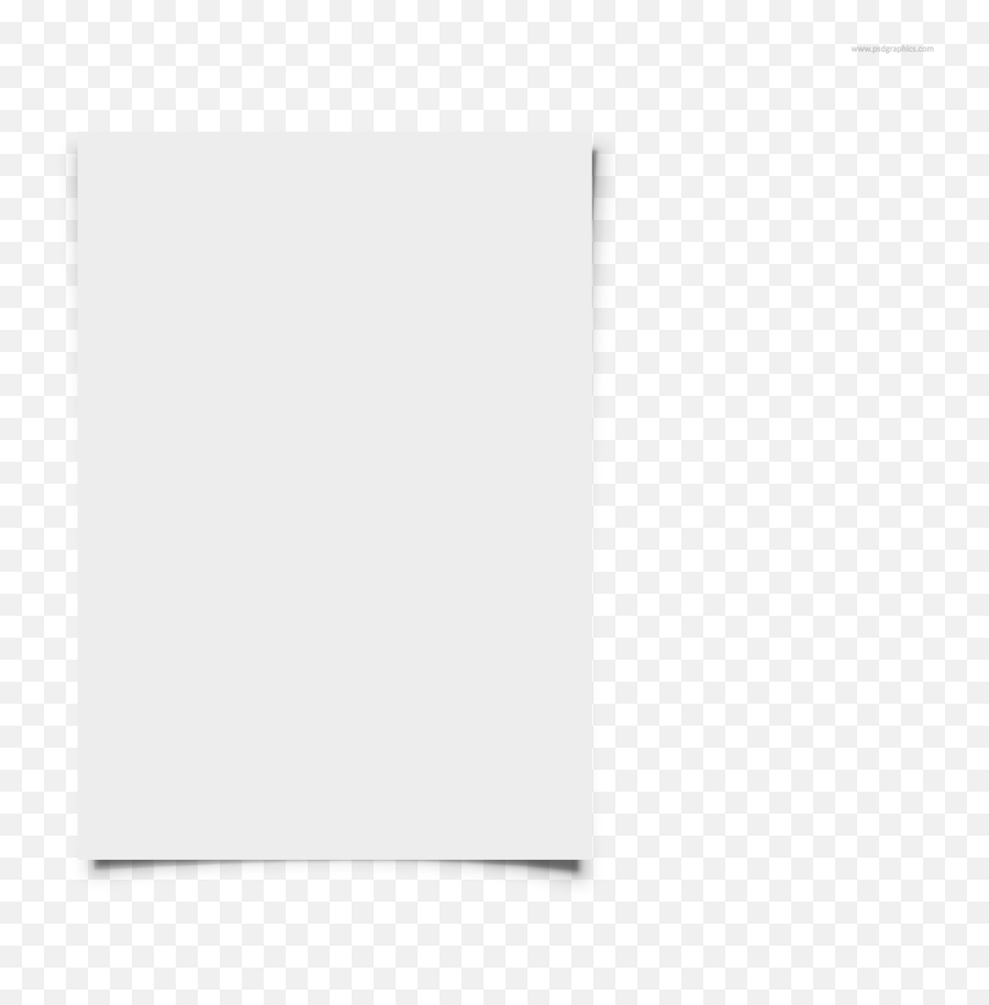 Blank White Paper Psdgraphics - Empty Emoji,Paper Png