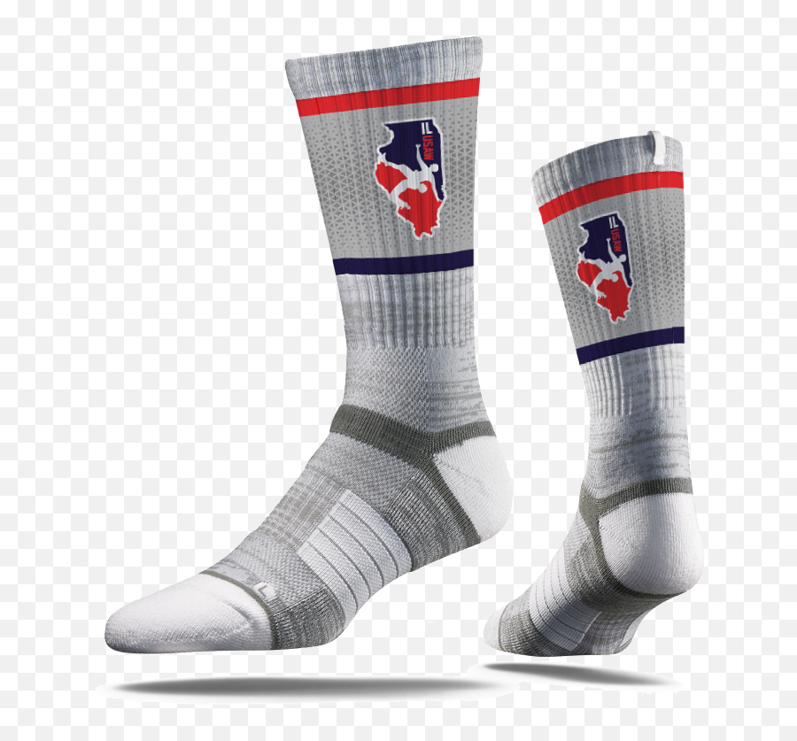 Illinois Usa Wrestling Performance Socks - Nike Socks Penn State Emoji,Usa Wrestling Logo
