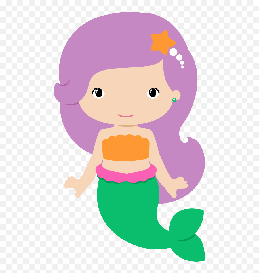 Cartoon Mermaid Cute Cartoon Mermaid - Mermaid Clipart Emoji,Free Mermaid Clipart