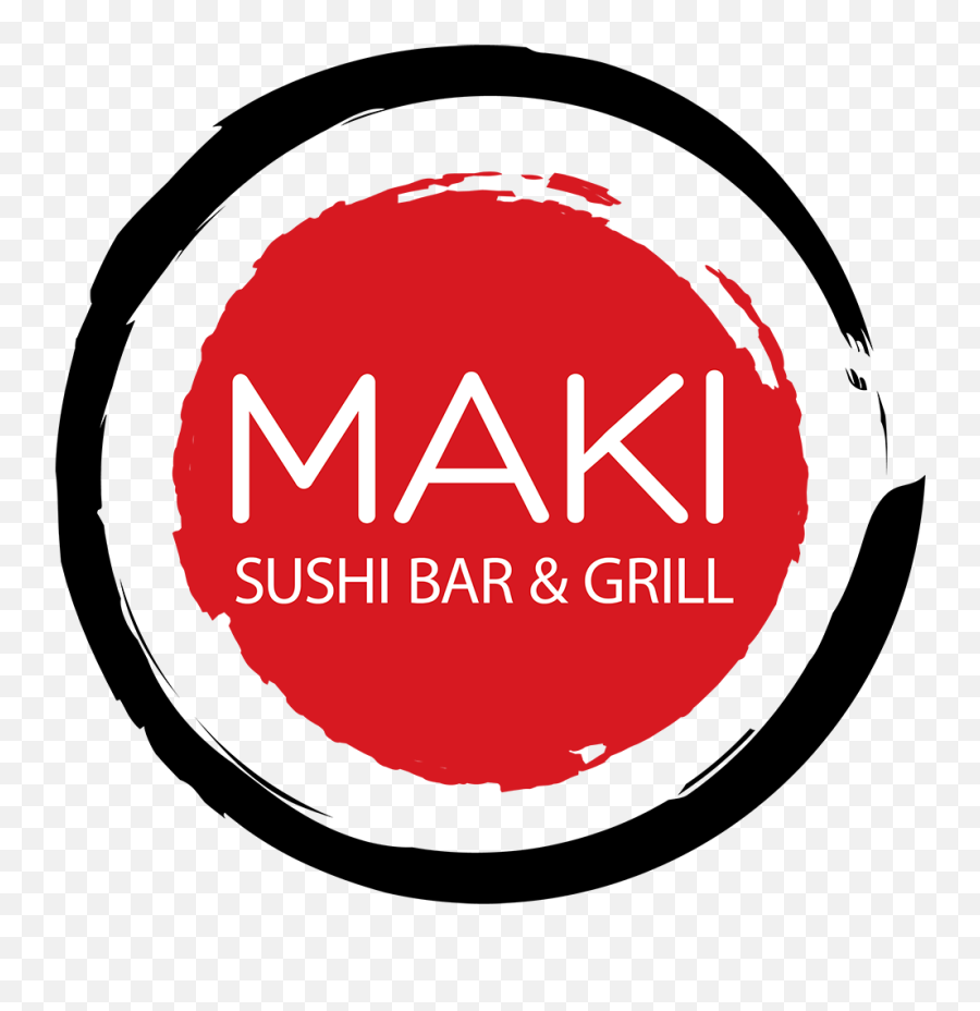 Logo Design For Maki Sushi Bar Grill - Dot Emoji,Sushi Logo