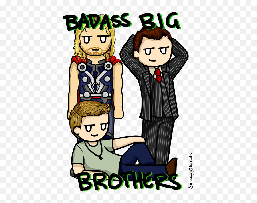 Brothers Clip Art - Sherlock And Loki Fan Art Png Download Loki Fan Art Emoji,Brothers Clipart