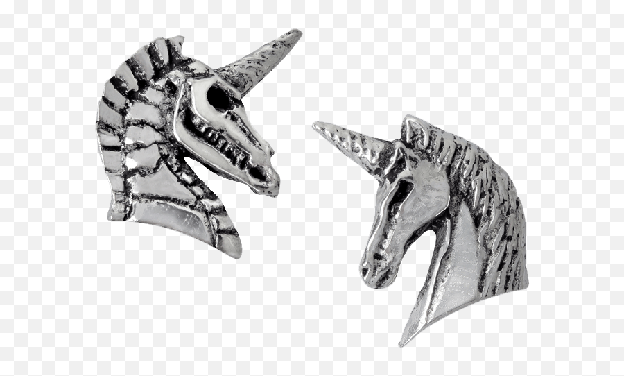 Unicorn Silhouette Png - Alchemy Gothic Unicorn Earrings Emoji,Unicorn Silhouette Png