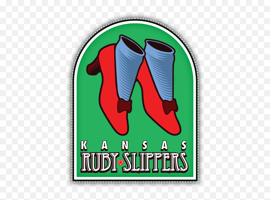 Kansas City Ruby Slippers Logo By - Shoe Style Emoji,Prohibido Png