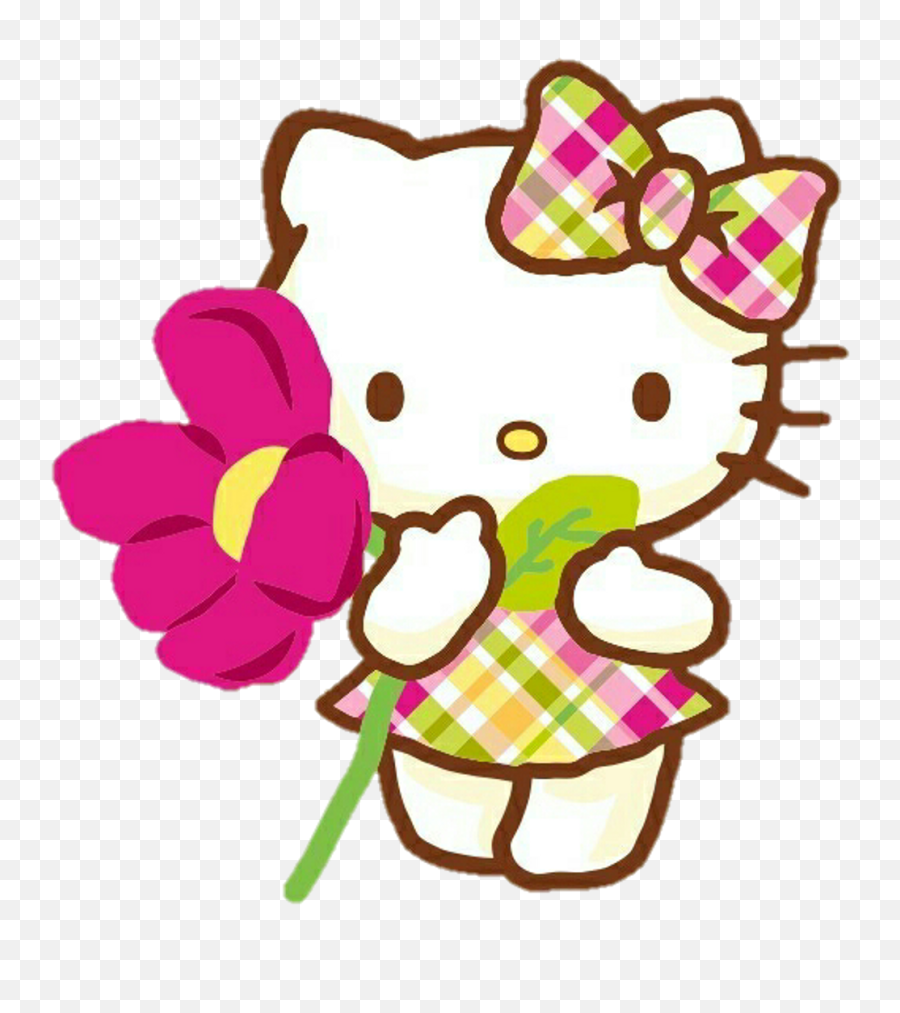 Hellokitty Hello Kitty Spring Primavera Flower - Cute Background Transparent Hello Kitty Emoji,Hello Kitty Png