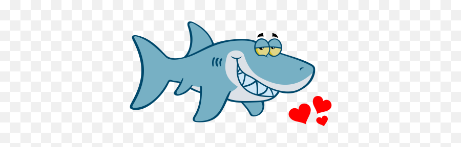Valentine Shark Clip Art At Clkercom - Vector Clip Art Ground Sharks Emoji,Shark Fin Clipart