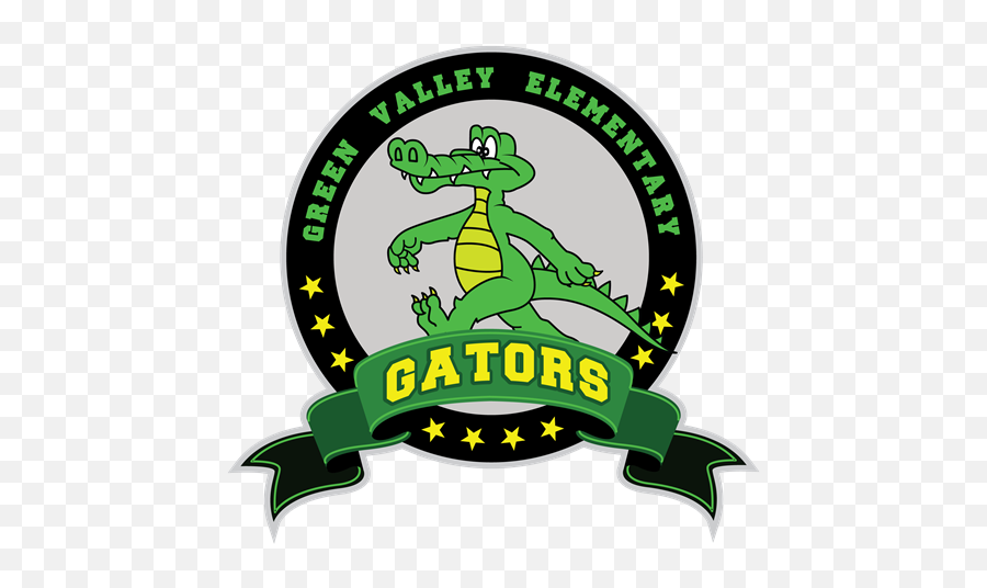 Green Valley Elementary School - Home Crocodile Emoji,Gators Logo