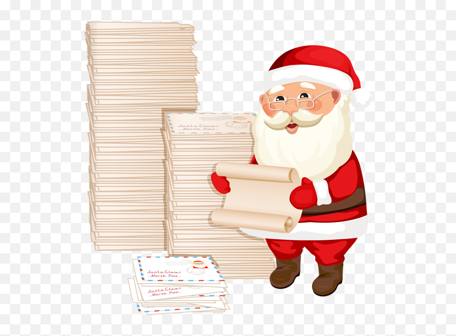 Free Santa Letter Cliparts Png Images - Letter To Santa Transparent Emoji,Christmas Mailbox Clipart