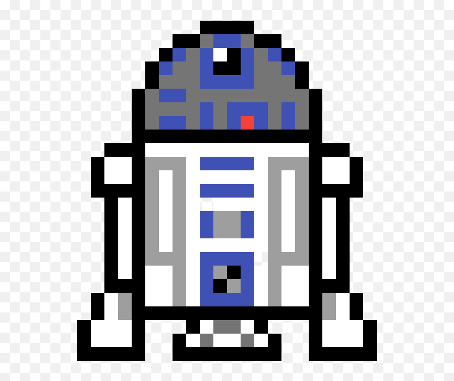 R2d2 - Pixel Art Star Wars R2d2 Clipart Full Size Clipart Pixel Art R2d2 Emoji,Starwars Clipart