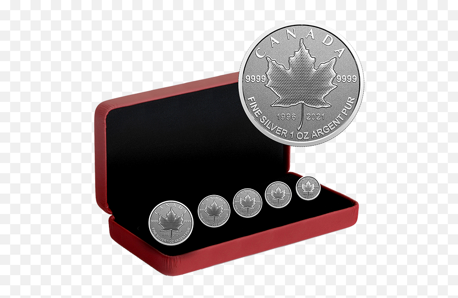 Pure Silver 5 - Coin Maple Leaf Fractional Set Our Arboreal Emoji,Coins Transparent
