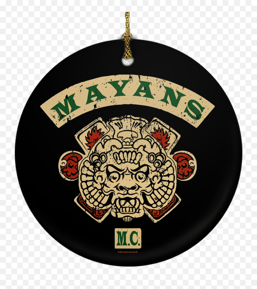 Mayans Mc Emblem Double - Sided Ornament Emoji,Double C Logo