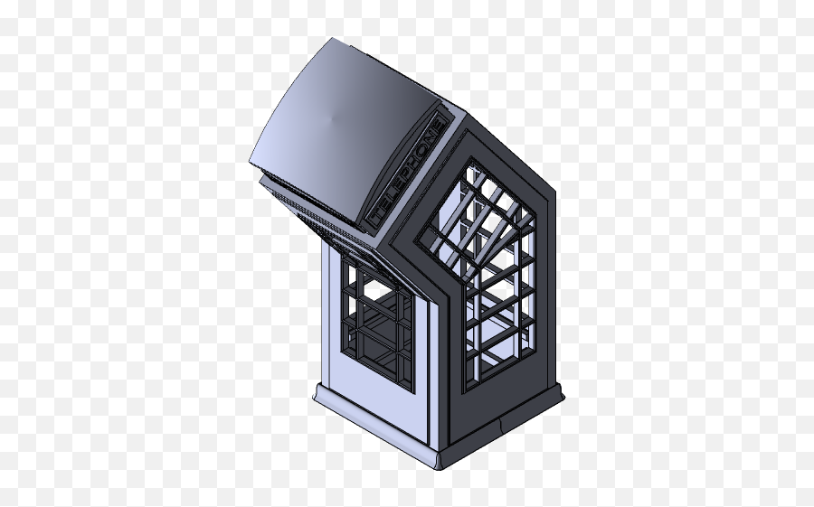 Murdered Telephone Booth By Banksy 3d Cad Model Library Emoji,Banksy Png