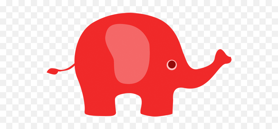Free Colorful Elephant Cliparts - Red Baby Elephant Clipart Emoji,Elephant Clipart