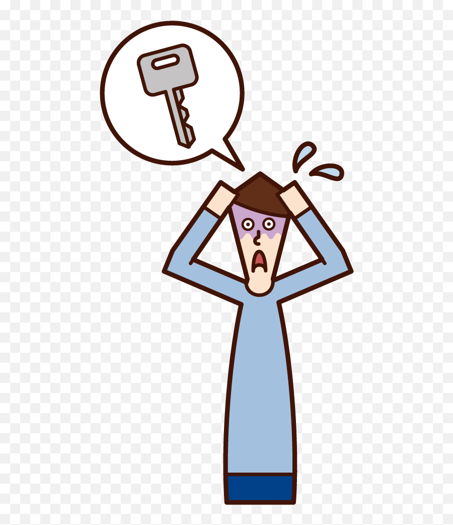Illustration Of A Person Man Who Is Impatient With No Key Emoji,Confused Person Clipart
