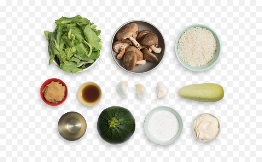 Japanese Rice Bowl U0026 Mushroom Tempura With Zucchini U0026 Marinated Cucumber Emoji,Rice Bowl Png