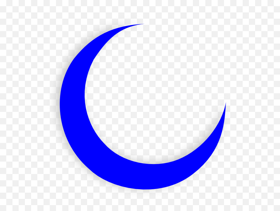 Download Half Moon Clipart At Getdrawings - Clipart Blue Crescent Moon Emoji,Crescent Moon Clipart