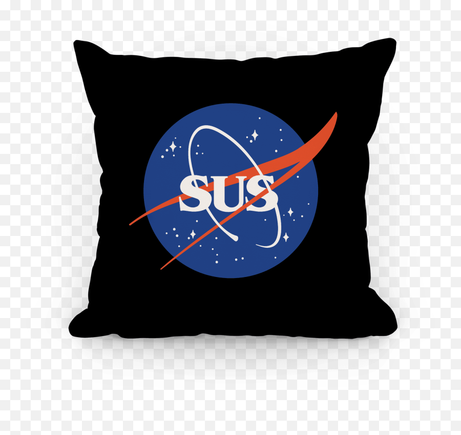 Sus Nasa Logo Parody Pillows - Decorative Emoji,Nasa Logo