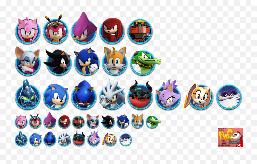 Download Click For Full Sized Image Character Icons - Sonic Emoji,Sonic Forces Png