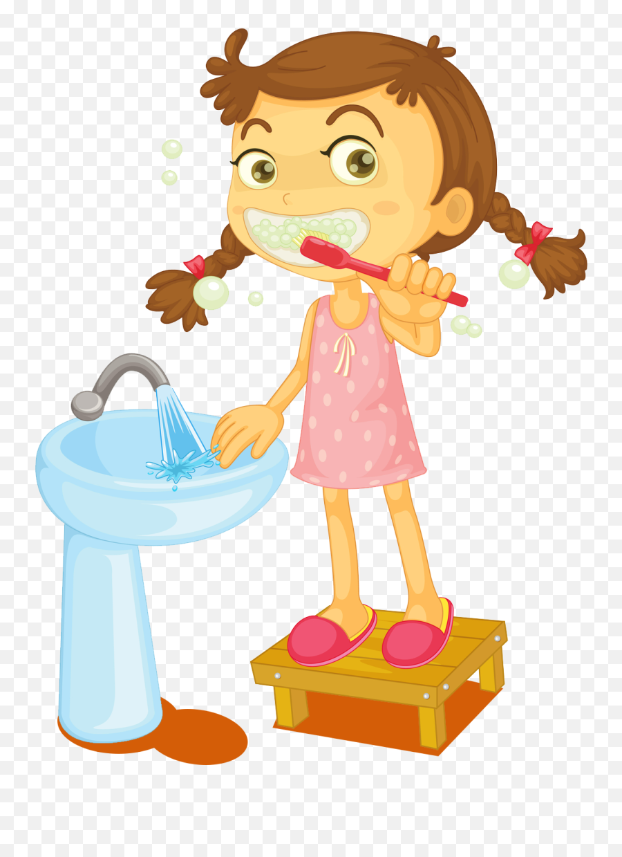 Kew Paediatric Group - Taking Care Of Your Body Clipart Girl Someone Brushing Their Teeth Emoji,Body Clipart