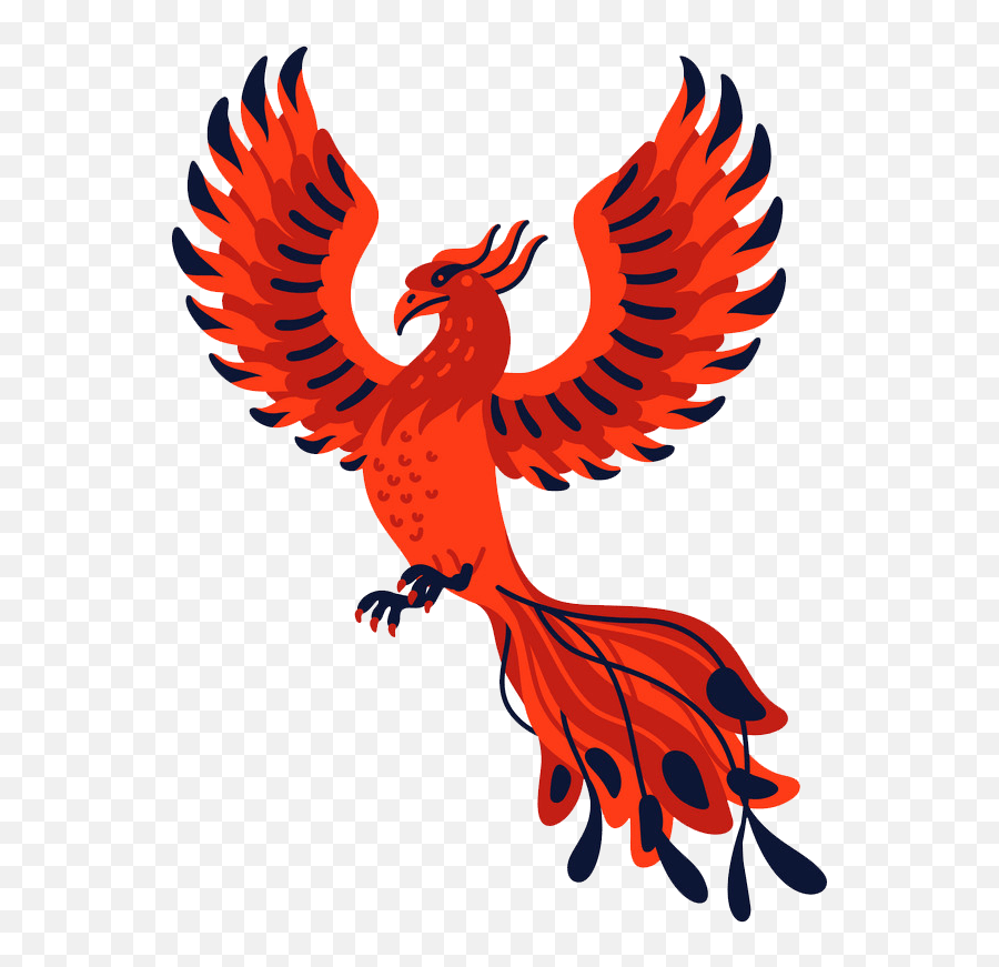 Mythical Phoenix Clipart Transparent - Bird Phoenix Emoji,Phoenix Clipart