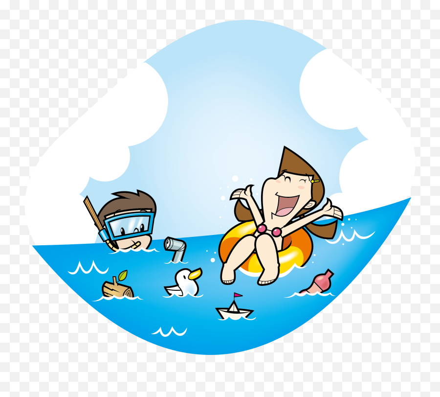 Swimming Clip Art - Swimming Clipart Png Emoji,Swimming Clipart