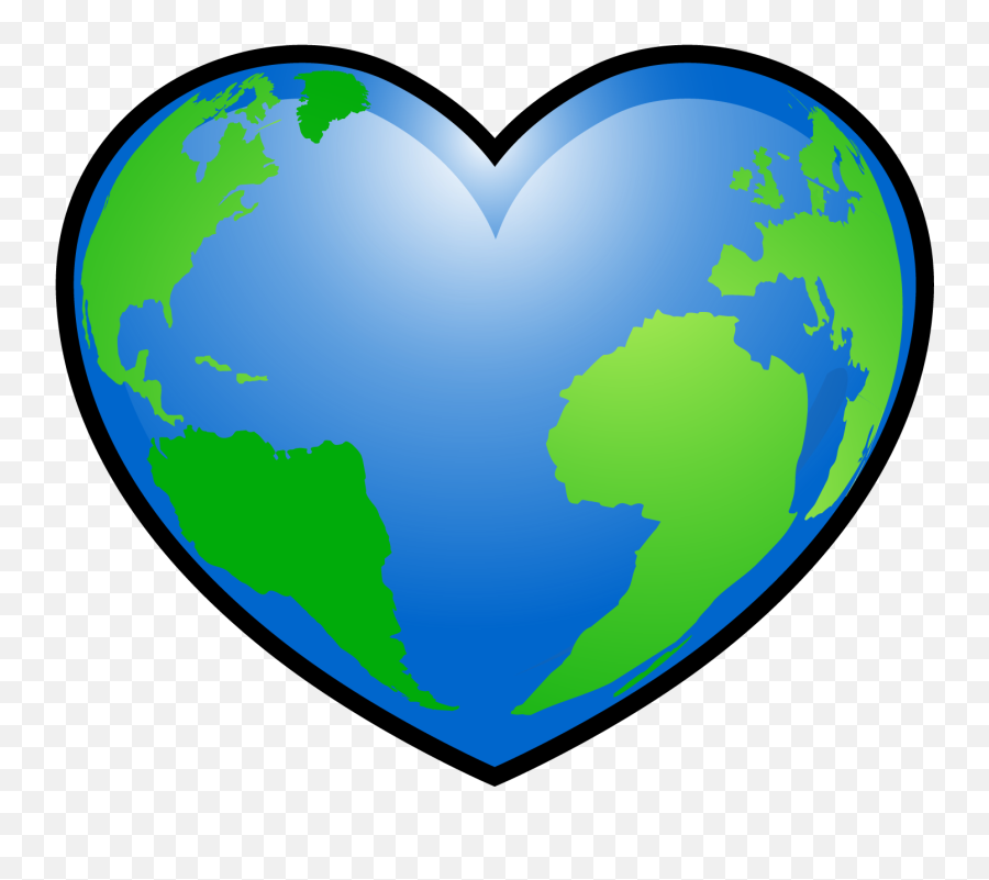 Environment Clipart Love Environment - Clipart Heart Shaped Earth Emoji,Environment Clipart