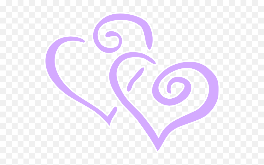 Purple Heart Wedding Clip Art At Clkercom - Vector Clip Art Clip Art Emoji,Wedding Cliparts Free