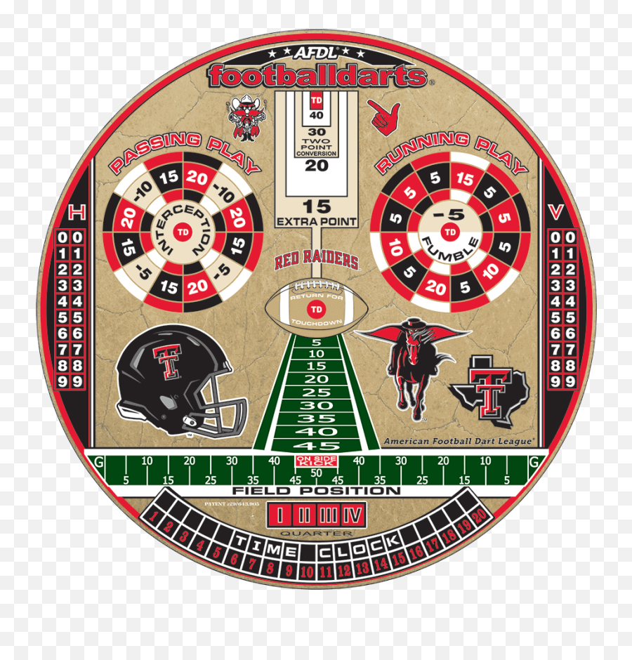 Texas Tech Red Raiders - Football Darts The Original Game Emoji,Texas Tech Logo