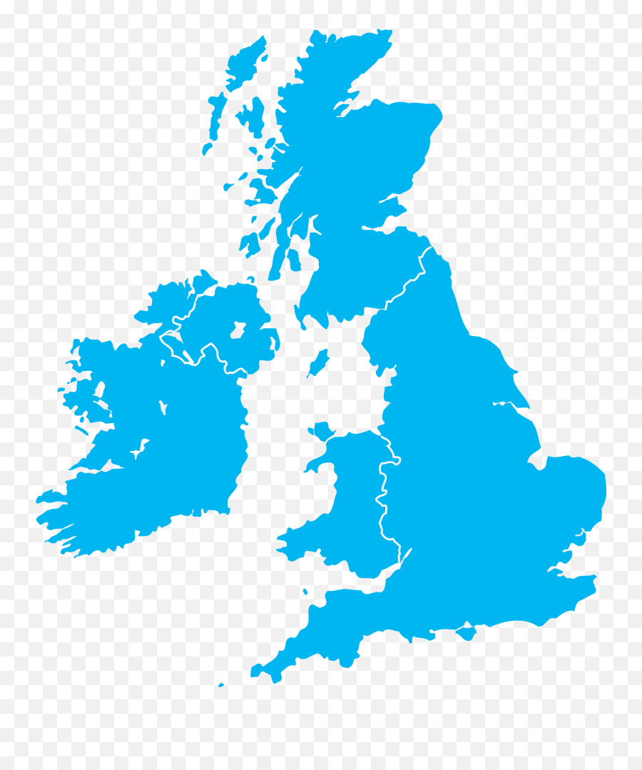 United Kingdom Png - Uk And Ireland Map Blue Emoji,Ireland Png