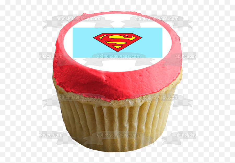 Dc Comics Superman Logo Teal Background Edible Cake Topper Image Abpid06965 - Happy Mothers Day Cake Dunkin Emoji,Superman Logo Images