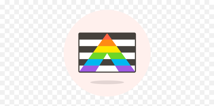 Ally Flag Straight Free Icon Of Lgbt - Straight Ally Transparent Emoji,Ally Logo